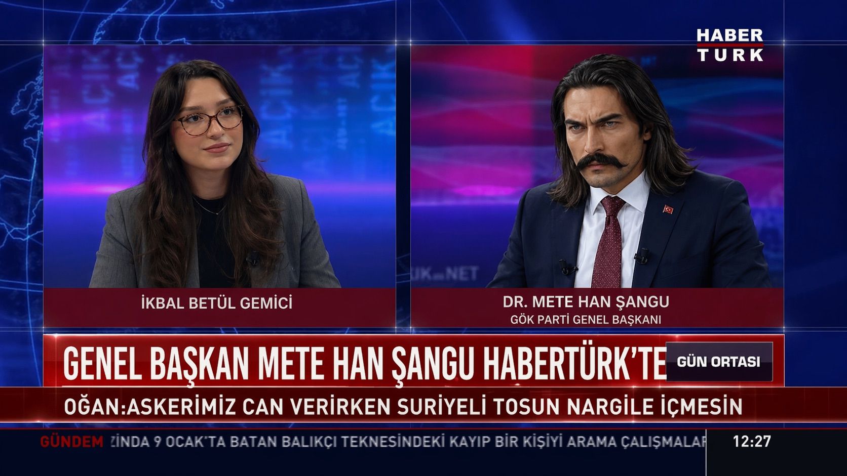 Genel Başkanımız Sayın Mete Han Şangu, HaberTürk Betül ile Son Kritik yayınında