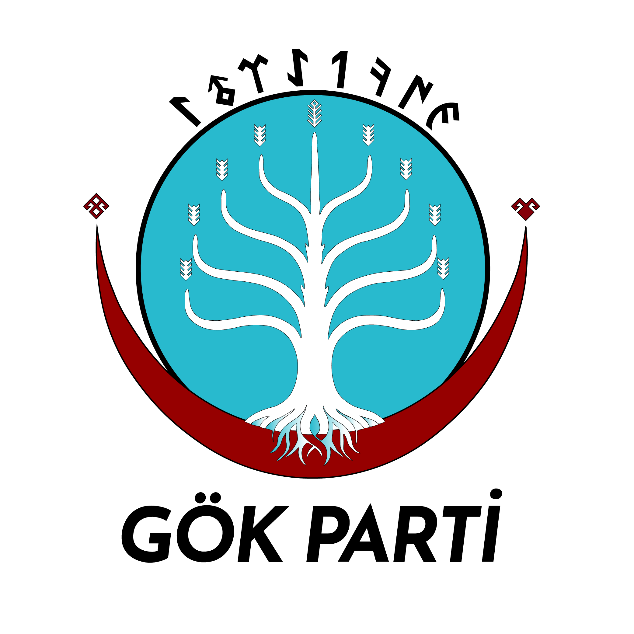 Gök Parti yazılı logo