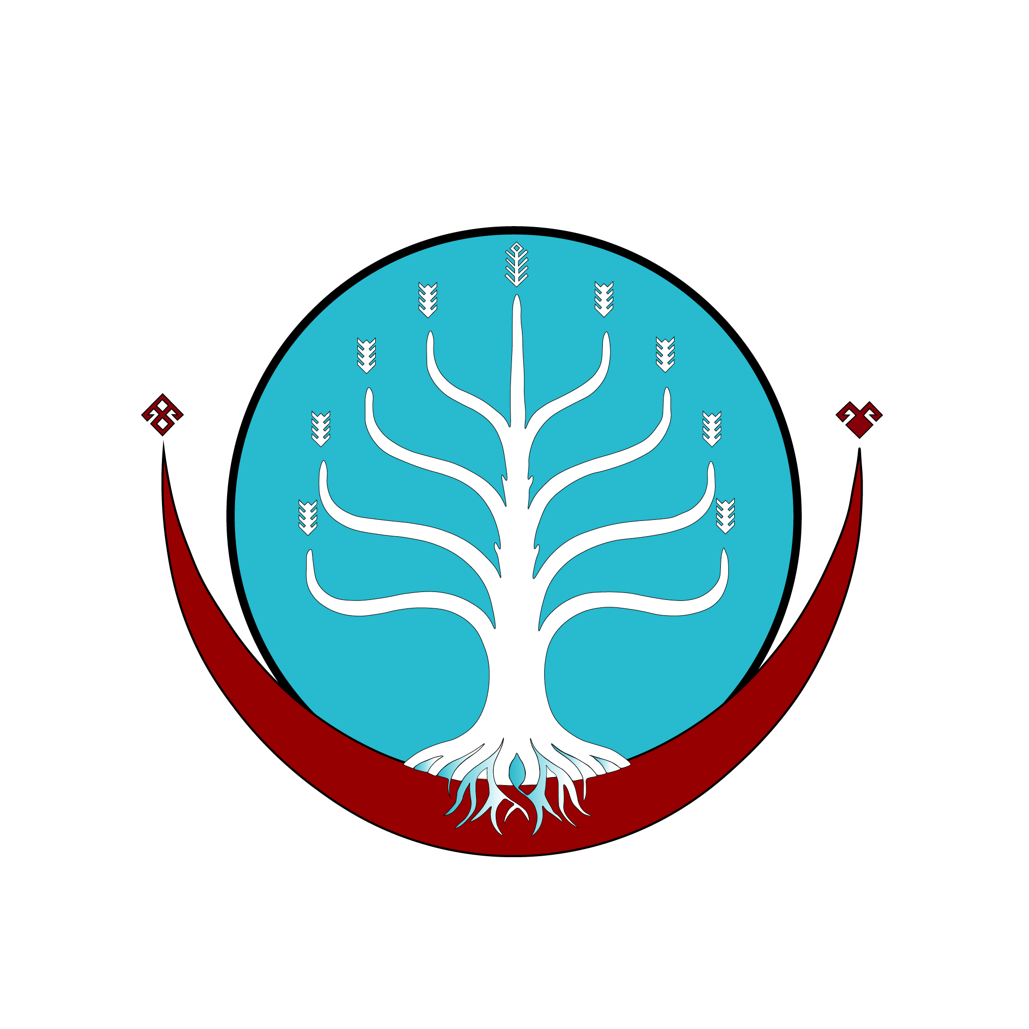 Gök Parti beyaz amblem logo